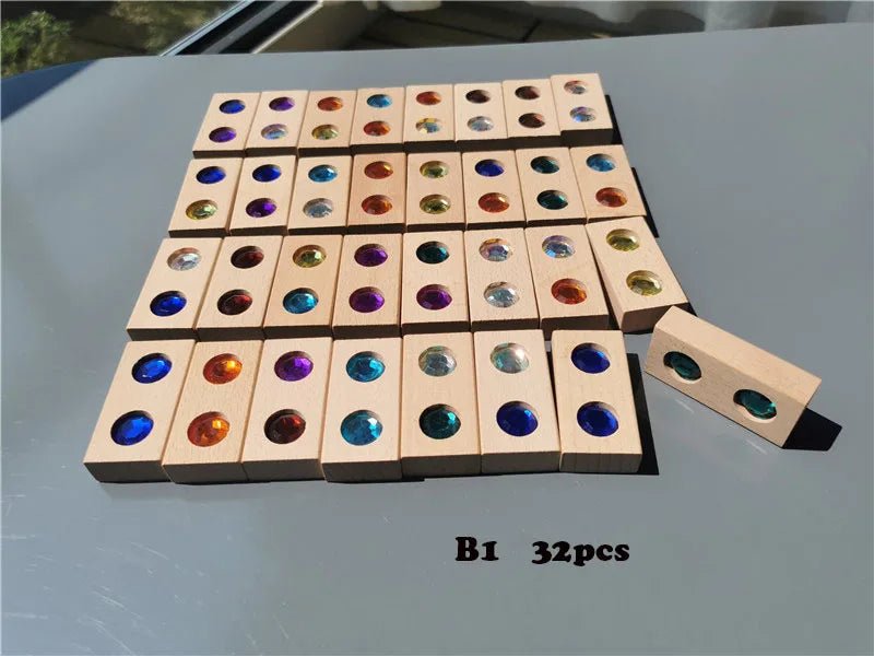 Montessori Gemstone Diamond Bricks - Oliver & Company Montessori Toys