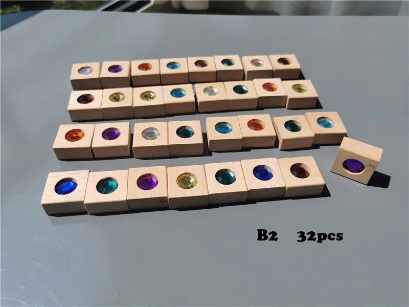 Montessori Gemstone Diamond Bricks - Oliver & Company Montessori Toys
