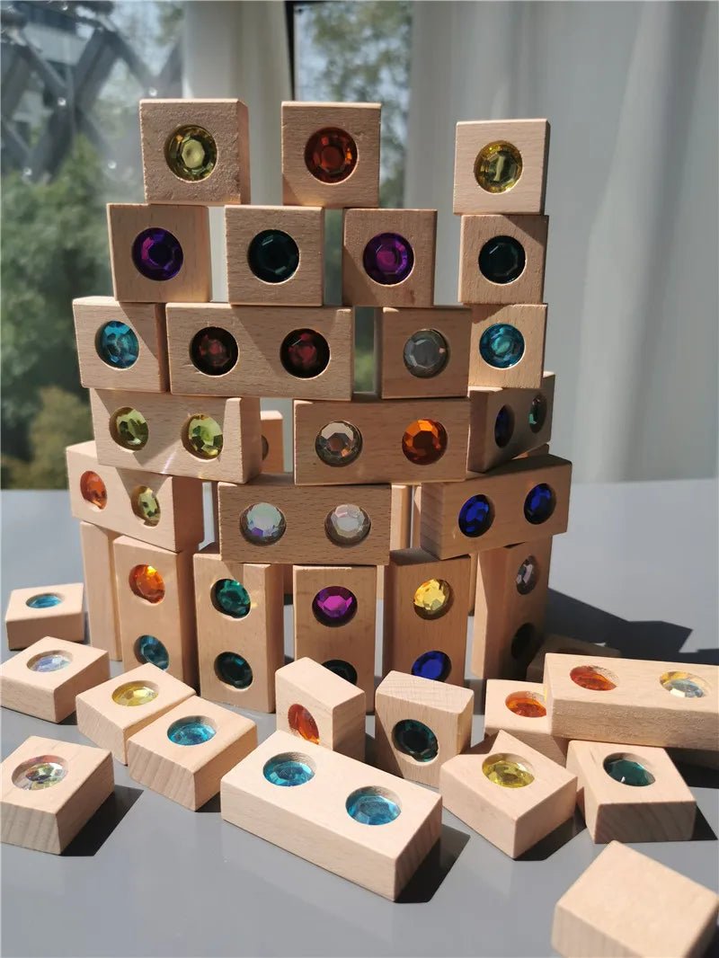 Montessori Gemstone Diamond Bricks - Oliver & Company Montessori Toys