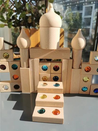 Montessori Gemstone Diamond Bricks - Oliver & Company Montessori Toys