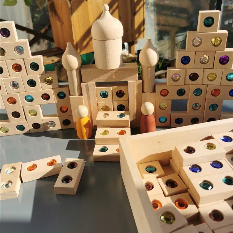 Montessori Gemstone Diamond Bricks