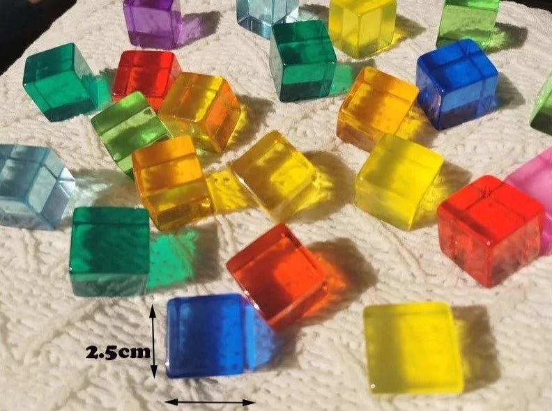 Montessori Gemstone Lucite Window Blocks - Oliver & Company Montessori Toys