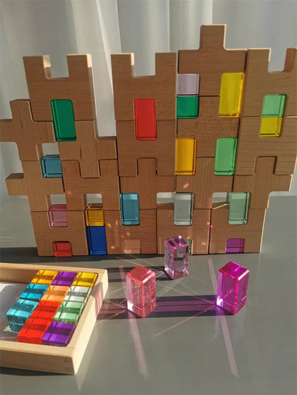 Montessori H Building Blocks Sets - Oliver & Company Montessori Toys