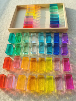 Montessori High Transparency Lucite Cubes - Oliver & Company Montessori Toys