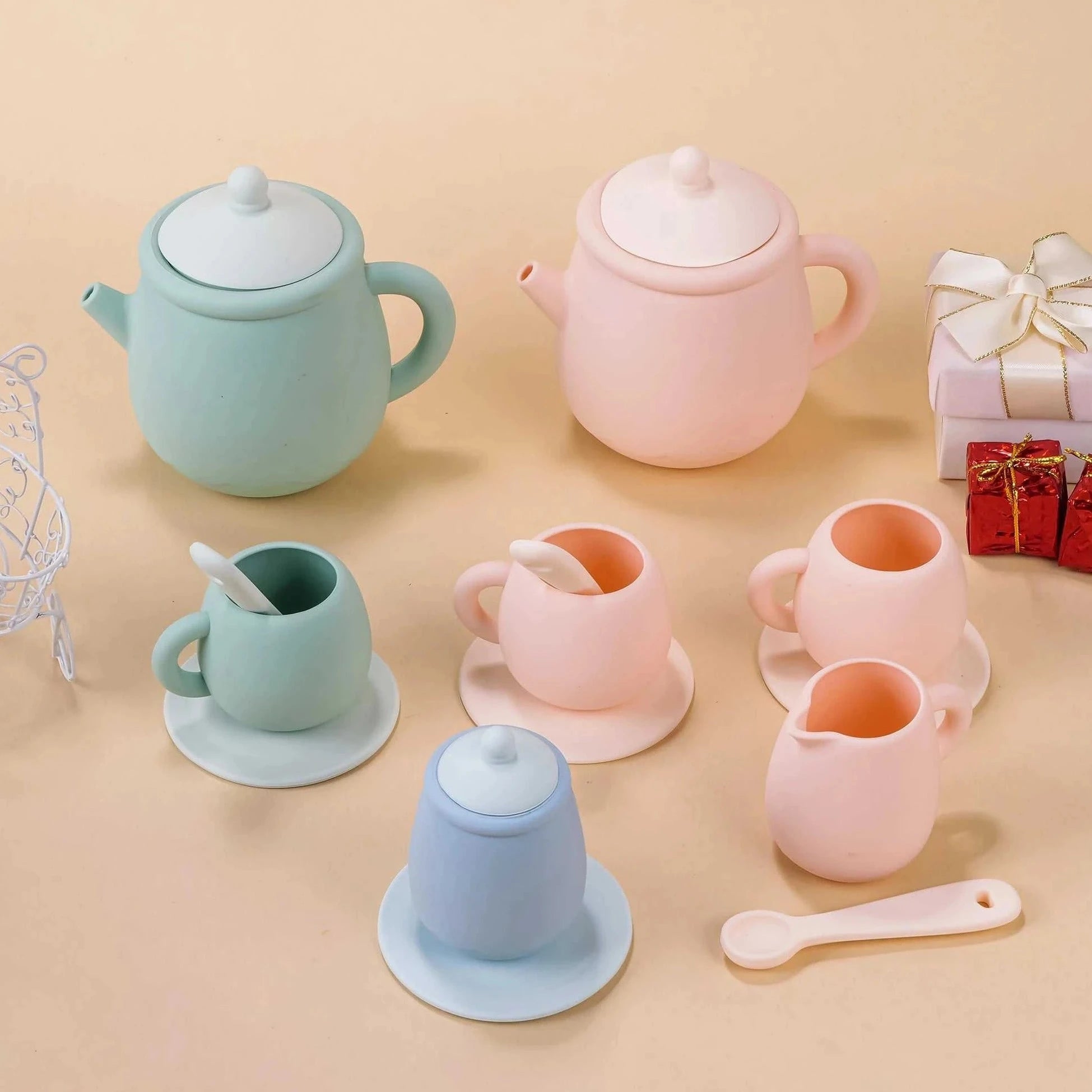 Montessori Interactive Tea Party Set - Oliver & Company Montessori Toys