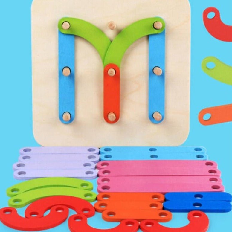 Montessori Letter & Number Construction Game - Oliver & Company Montessori Toys