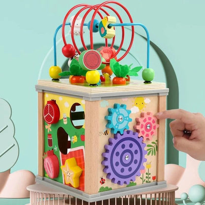 Montessori Magic Box: 7-in-1 Wooden Treasure Box Toy - Oliver & Company Montessori Toys