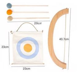 Montessori Outdoor Wooden Archery and Bowling Set - Oliver & Company Montessori Toys