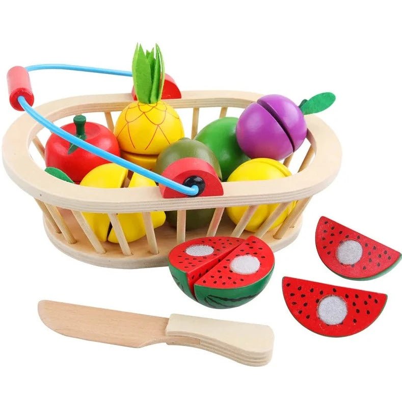 Montessori Play Food Cutting Set - Oliver & Company Montessori Toys