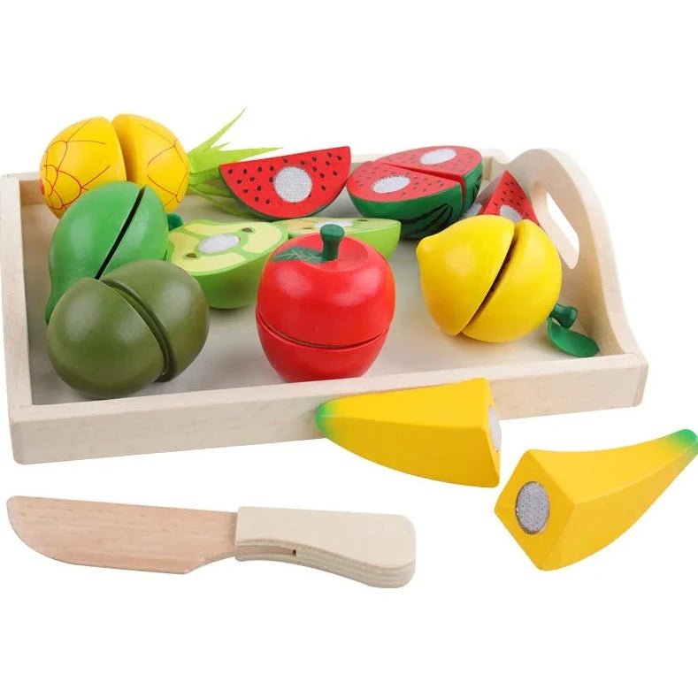 Montessori Play Food Cutting Set - Oliver & Company Montessori Toys