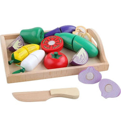 Montessori Play Food Cutting Set - Oliver & Company Montessori Toys