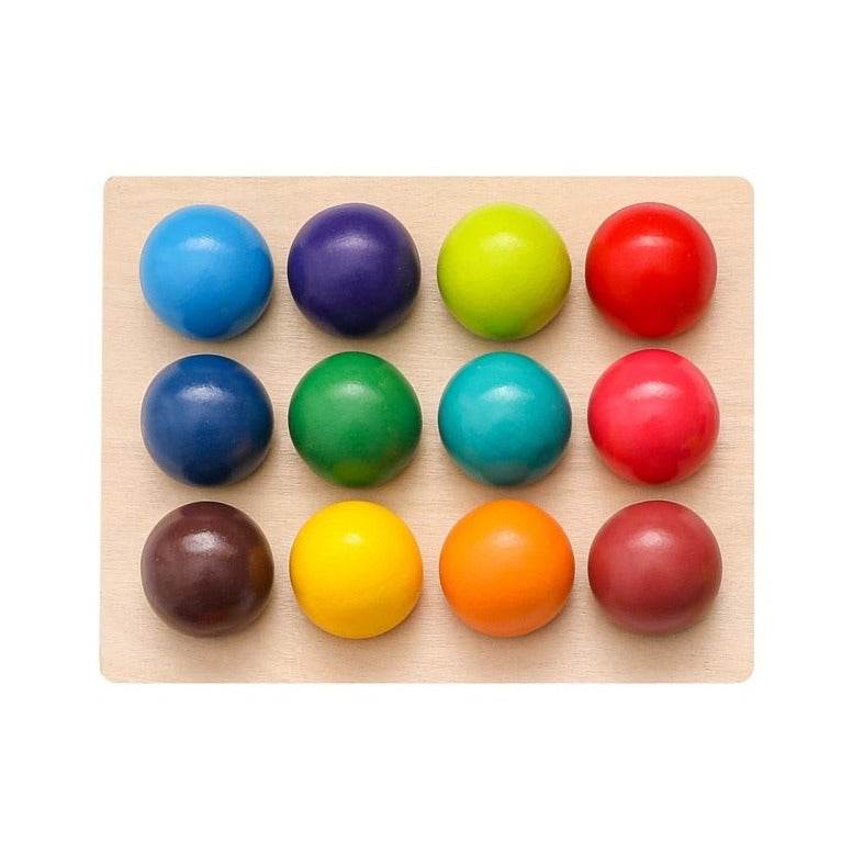 Montessori Rainbow Ball Matching Game - Oliver & Company Montessori Toys