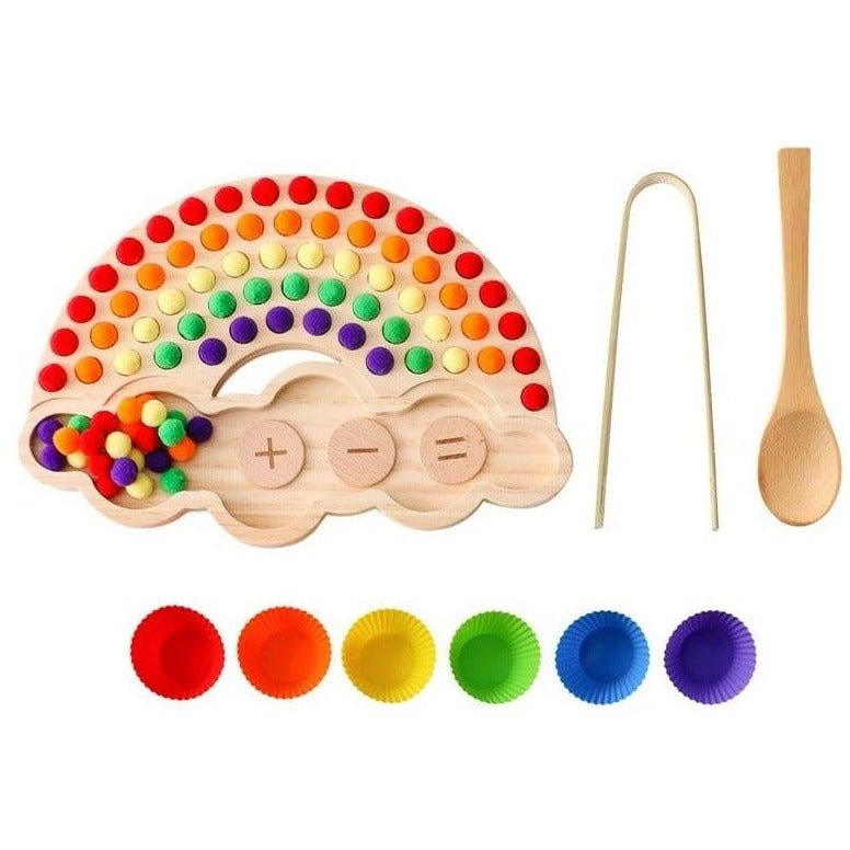 Montessori Rainbow Color Sorting Board Game - Oliver & Company Montessori Toys