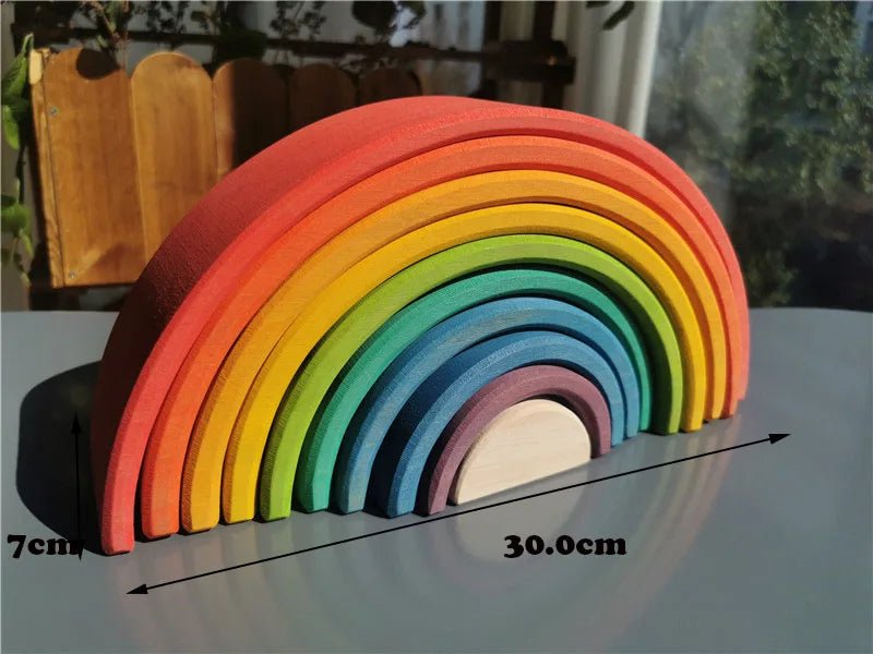 Montessori Rainbow Weather Stacker & Blocks Set - Oliver & Company Montessori Toys