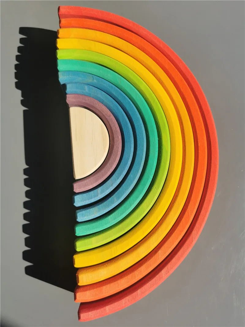 Montessori Rainbow Weather Stacker & Blocks Set - Oliver & Company Montessori Toys