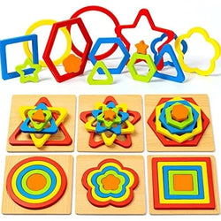 Montessori Shape Sorting Puzzles - Oliver & Company Montessori Toys