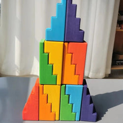 Montessori Stepped Stacking Stairs - Oliver & Company Montessori Toys