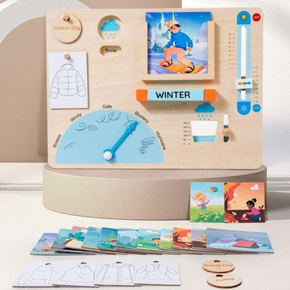 Montessori Weather Busy Board - Oliver & Company Montessori Toys