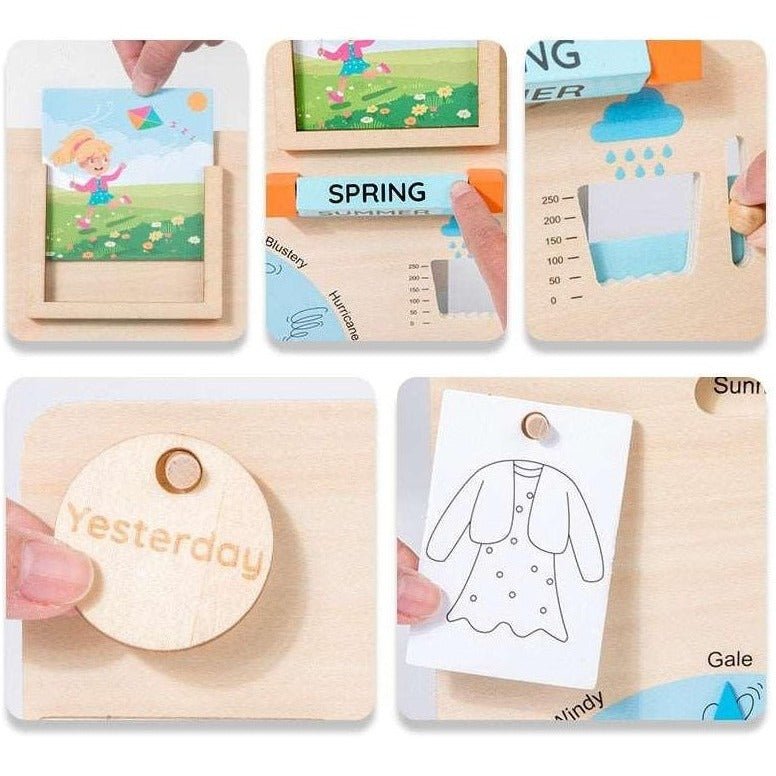 Montessori Weather Busy Board - Oliver & Company Montessori Toys