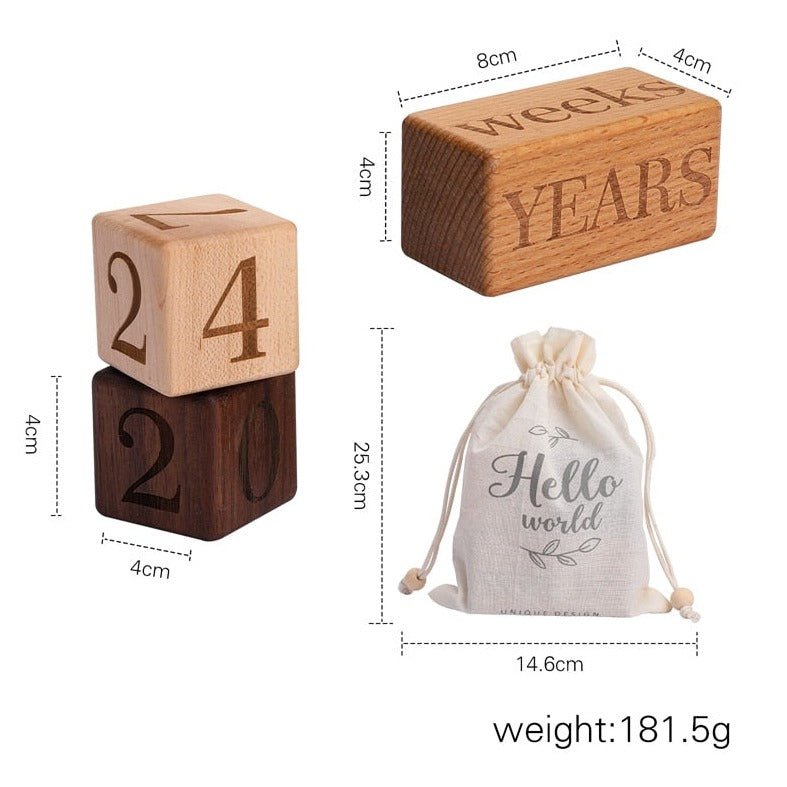 Montessori Wood Stacking Milestone Blocks - Oliver & Company Montessori Toys