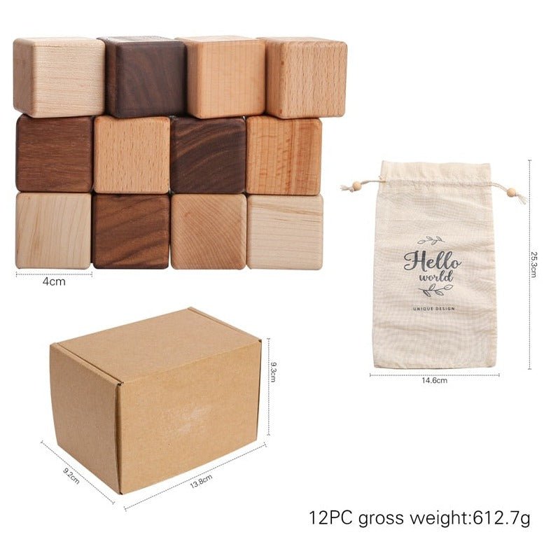 Montessori Wood Stacking Milestone Blocks - Oliver & Company Montessori Toys