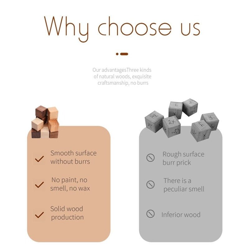 Montessori Wood Stacking Milestone Blocks - Oliver & Company Montessori Toys