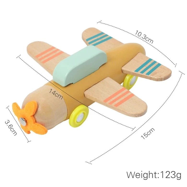 Montessori Wooden Airplane Toy - Oliver & Company Montessori Toys