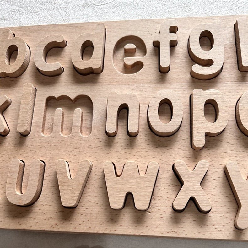 Montessori Wooden Alphabet and Number Boards - Oliver & Company Montessori Toys