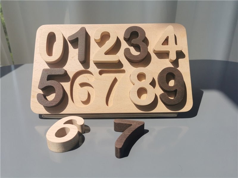 Montessori Wooden Alphabet and Number Boards - Oliver & Company Montessori Toys