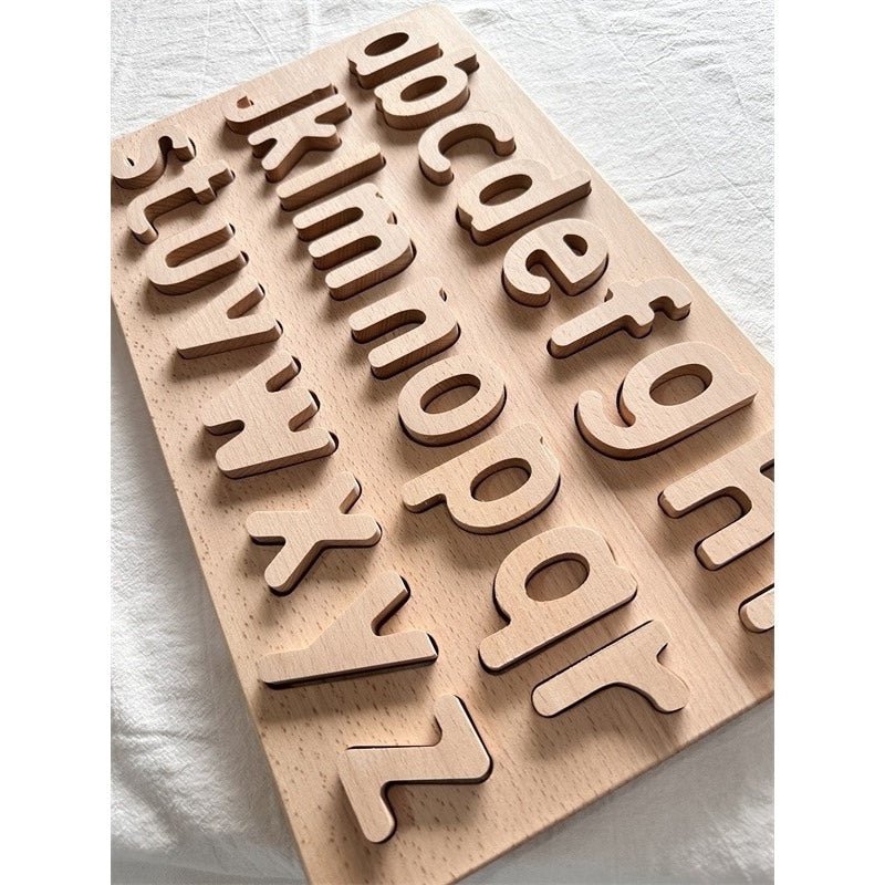 Montessori Wooden Alphabet and Number Boards - Oliver & Company Montessori Toys