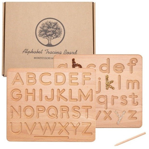 Montessori Wooden Alphabet and Number Boards - Oliver & Company Montessori Toys