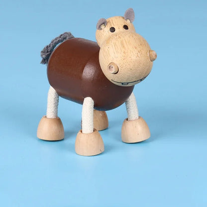 Montessori Wooden Animal Dolls - Oliver & Company Montessori Toys