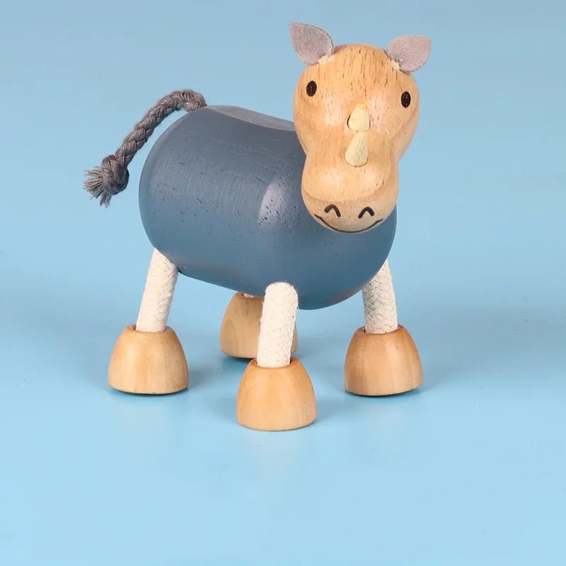 Montessori Wooden Animal Dolls - Oliver & Company Montessori Toys