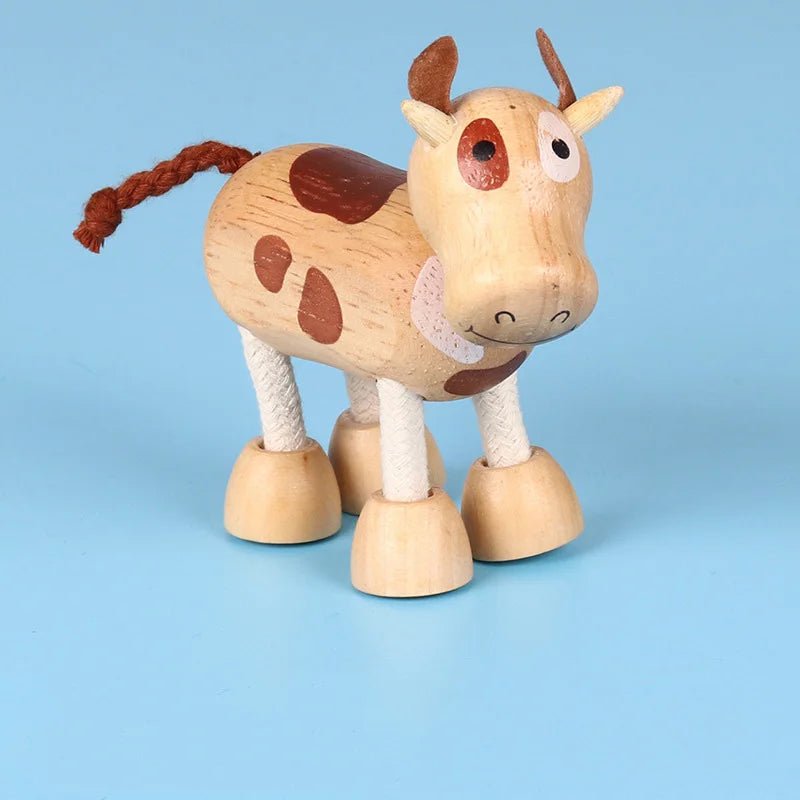 Montessori Wooden Animal Dolls - Oliver & Company Montessori Toys