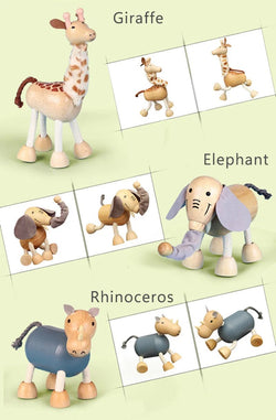 Montessori Wooden Animal Dolls - Oliver & Company Montessori Toys