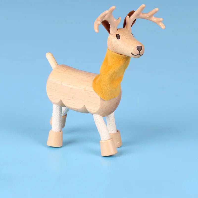 Montessori Wooden Animal Dolls - Oliver & Company Montessori Toys