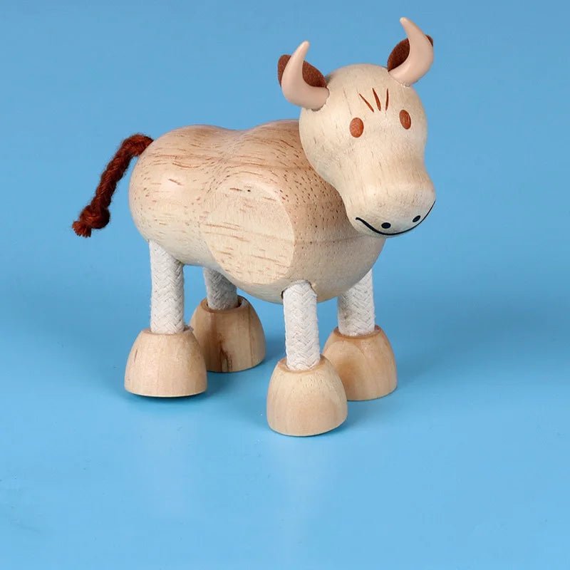 Montessori Wooden Animal Dolls - Oliver & Company Montessori Toys