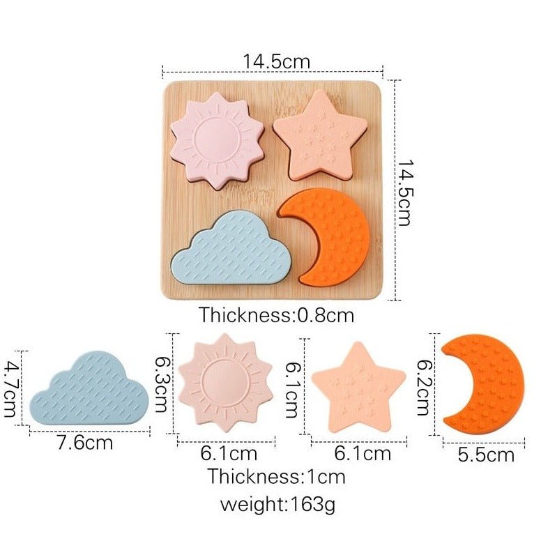 Montessori Wooden Baby Teether Puzzle - Oliver & Company Montessori Toys