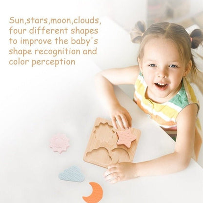 Montessori Wooden Baby Teether Puzzle - Oliver & Company Montessori Toys