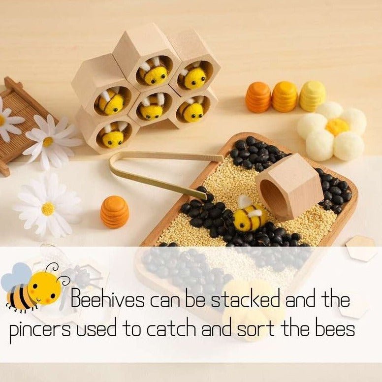 Montessori Wooden Beehive Toy - Oliver & Company Montessori Toys