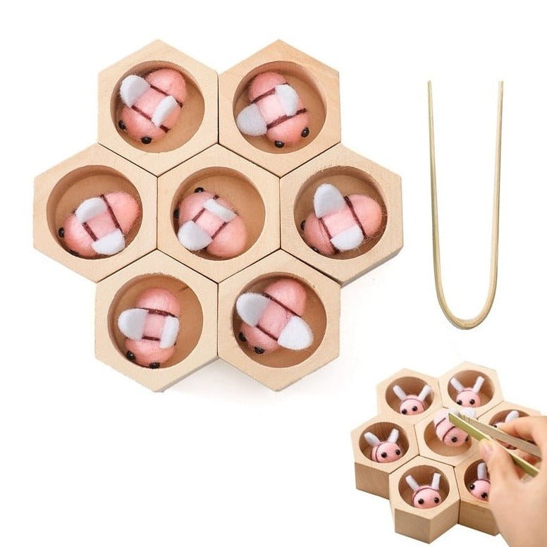 Montessori Wooden Beehive Toy - Oliver & Company Montessori Toys