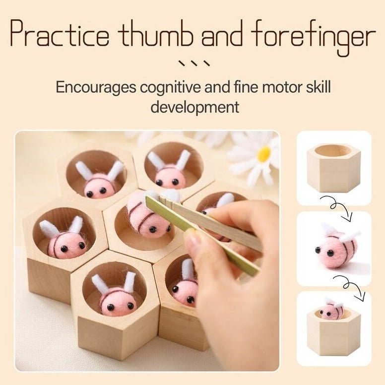 Montessori Wooden Beehive Toy - Oliver & Company Montessori Toys