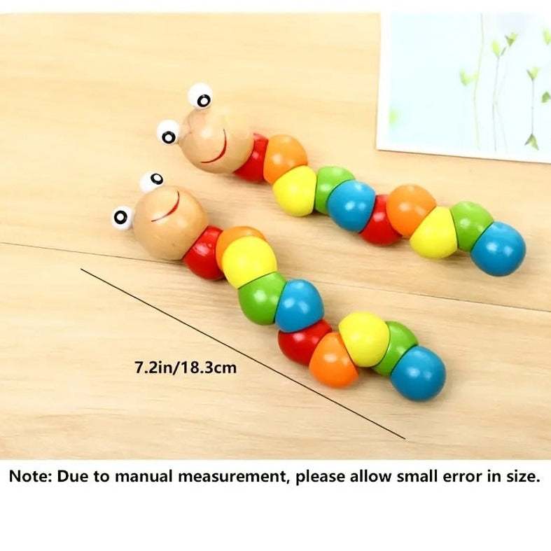 Montessori Wooden Caterpillar Toy - Oliver & Company Montessori Toys