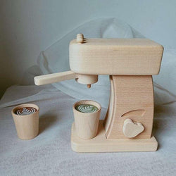 Montessori Wooden Coffee Machine - Oliver & Company Montessori Toys