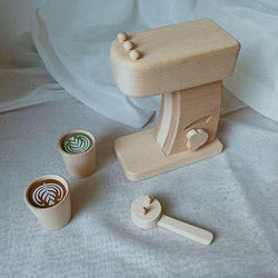 Montessori Wooden Coffee Machine - Oliver & Company Montessori Toys