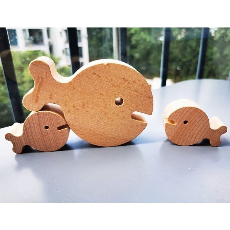 Montessori Wooden Fish Set - Oliver & Company Montessori Toys