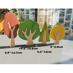 Montessori Wooden Forest Tree Puzzles - Oliver & Company Montessori Toys