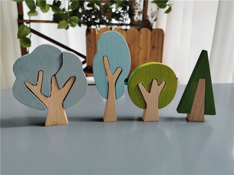 Montessori Wooden Forest Tree Puzzles - Oliver & Company Montessori Toys