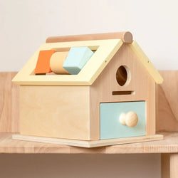 Montessori Wooden House Permanence Box - Oliver & Company Montessori Toys