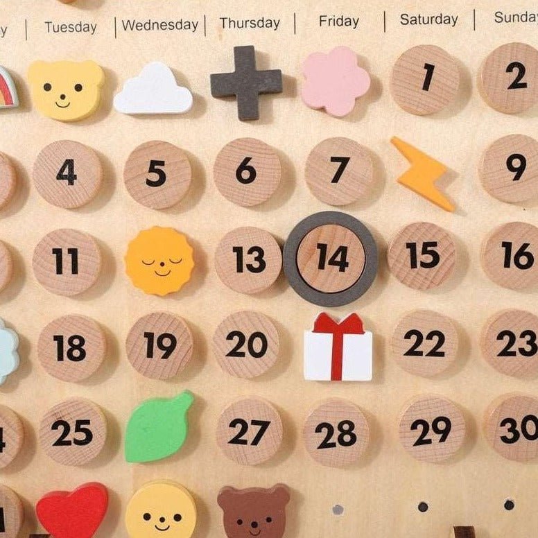 Montessori Wooden Learning Calendar - Oliver & Company Montessori Toys